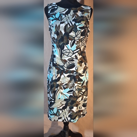 connected apparel Dresses & Skirts - CONNECTED APPAREL Floral Sleeveless Midi Dress